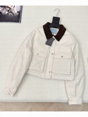 Prada Women's Short Down Jacket White