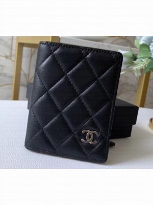 Chanel Card Holder 60085 Lambskin Black