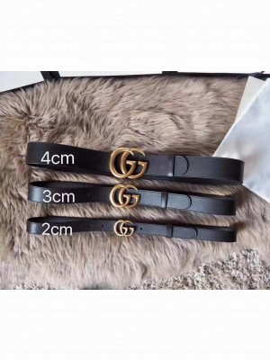 Gucci Leather belt with Double G buckle