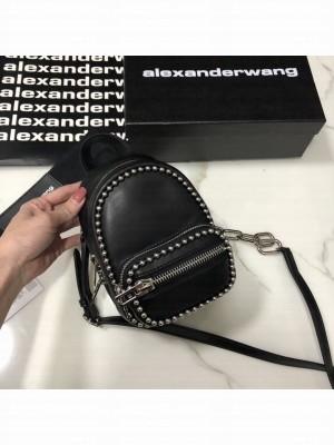 Alexander Wang Attica Soft Mini Backpack Xbody Bag Studs Black