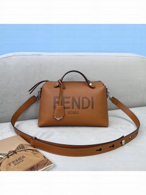 Fendi MEDIUM BY THE WAY Brown leather Boston bag