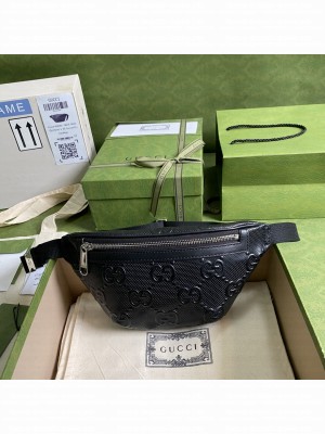 Gucci GG Embossed Belt Bag 658582 Black