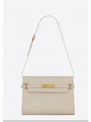 SAINT LAURENT MANHATTAN SHOULDER BAG IN BOX SAINT LAURENT LEATHER 5792710 BLANC VINTAGE