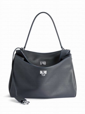 Balenciaga Rodeo Medium Handbag Gray