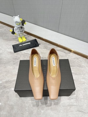 Jil Sander 5cm Lambskin Pumps Beige