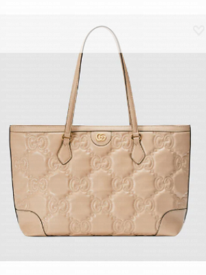 Gucci GG Matelasse leather medium tote 631685 Beige