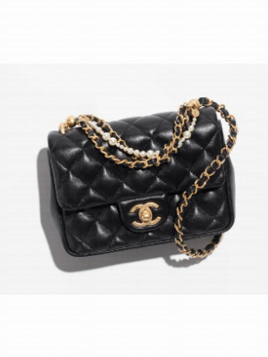 Chanel MINI FLAP BAG AS4385 black