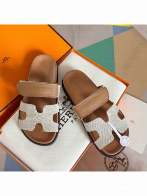 Hermes Unisex Chypre Flat Sandals 020