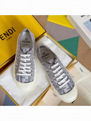 Fendi Domino FF fabric Unisex low-tops sneakers 04