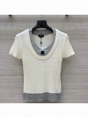 Chanel Knit Top White 2025