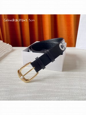 CELINE WIDTH 3.5CM SMALL WESTERN BELT IN TAURILLON LEATHER 032