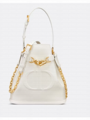 MEDIUM CEST DIOR BAG CD-Embossed Calfskin M2271UBHA Latte