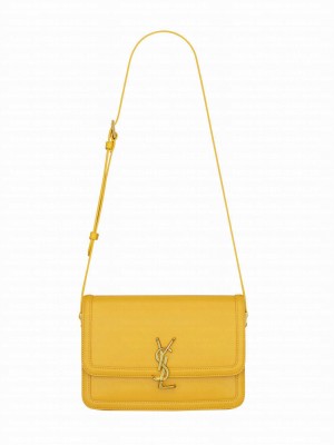 Saint Laurent Solferino Medium Satchel 6343050 Yellow