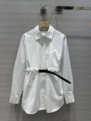 Alexander wang belt shirt white