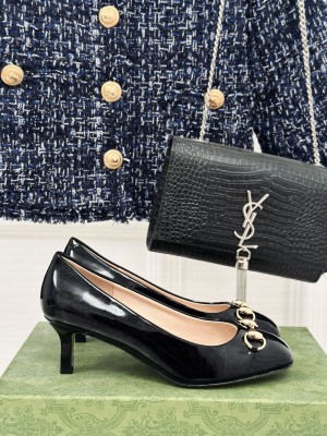 Gucci Horsebit 5cm Pumps Black