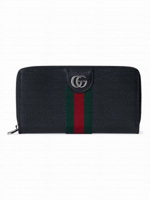 Gucci Ophidia Zip Around Wallet 834694 Black