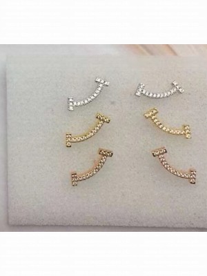 tiffany T smile earrings WITH CRYSTALS