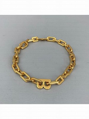 Balenciaga B Chain Necklace Gold Spring/Summer 2021 Collection