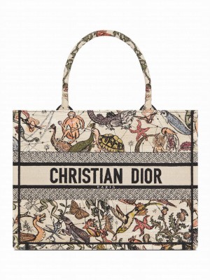 Christian Dior Medium Dior Book Tote Cream