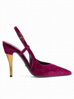 Gucci Women's GG Slingback Pump 762383 Peachblow