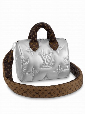 Louis Vuitton Speedy Bandouliere 25 M20973 Silver