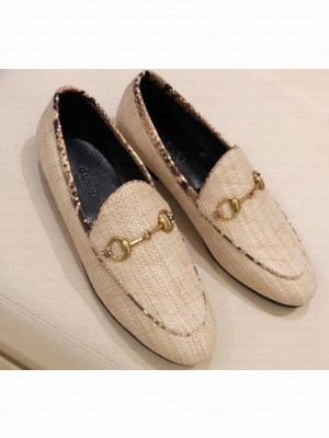 Gucci Women's Horsebit Loafer Raffia