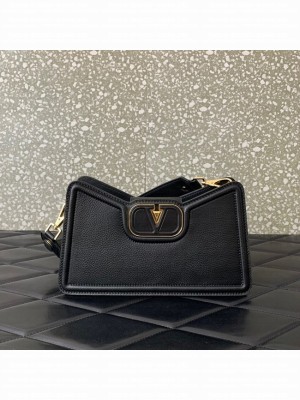 VALENTINO Mini VLOGO SIGNATURE calfskin bag 0119 black