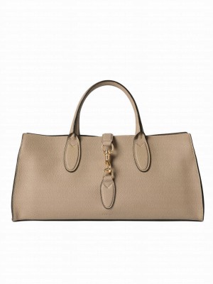 Gucci Medium Tote Bag With Hook Closure 795282 Light Gray
