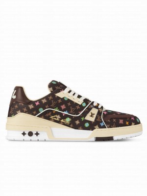 Louis Vuitton Unisex LV Trainer Sneaker 1ACXBV Brown