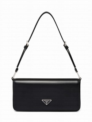 Prada Brushed Leather Prada Femme Bag 1BD323 Black