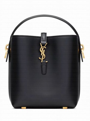 Saint Laurent Le 37 Mini In Shiny Leather 765870 Black