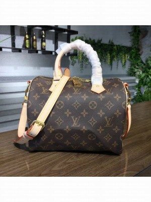Louis Vuitton Speedy 25cm Bandouliere Bag Monogram Canvas Fall/Winter 2017 Collection M41113, Beige