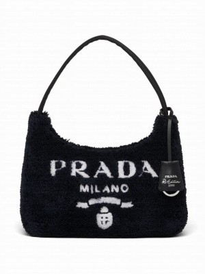 Prada Re-Edition 2000 Terry Mini Bag 1NE515 Black