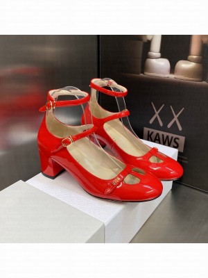 Christian Dior AIME DIOR PUMP 7.5CM Red Patent Calfskin