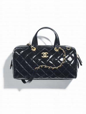 Chanel Large Bowling Bag Black