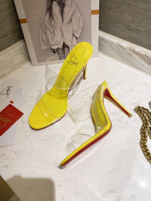 Christian Louboutin Just Nothing 10 mm Mule Yellow 2021 Collection