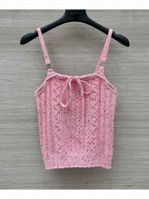 Chanel Women's Knitted Tops Pink