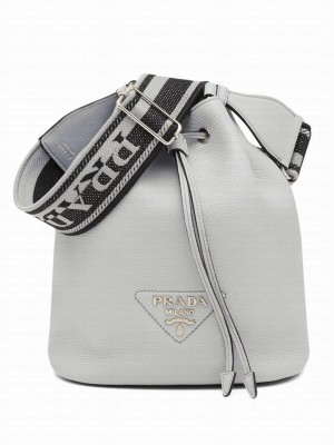 Prada Leather Bucket Bag 1BE060