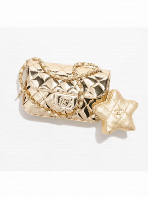 Chanel Mini Flap Bag & Star Coin Bag AS4646 Gold