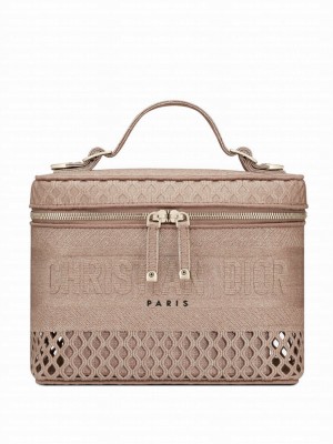 Christian Dior Diortravel Vanity Case Apricot