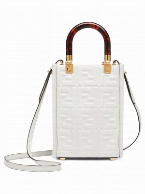 Fendi Mini Sunshine Shopper 8BS051 Cream