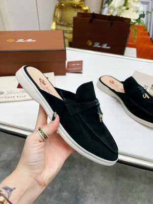 Loro Piana Babouche Charms Walk Loafers Suede Calfskin 2022 Collection 07