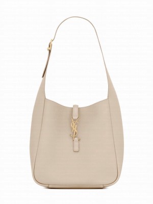 Saint Laurent Le 5 A 7 Supple Small In Grained Leather Pink