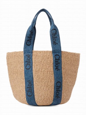Chloe Large Woody Basket Blue