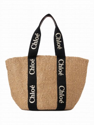Chloe Large Woody Basket Black