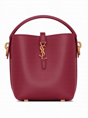 Saint Laurent Le 37 Mini In Shiny Leather 765870 Mauve