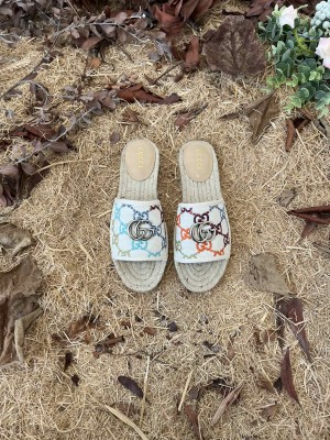 Gucci Espadrilles Slides Sandals Multicolor 2022 Collection 01