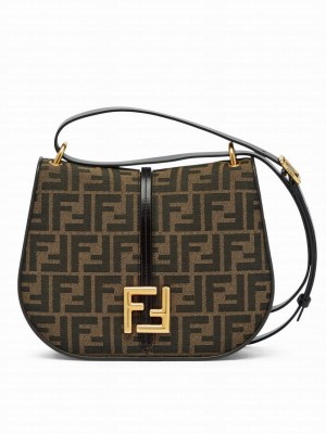 Fendi C'mon Medium 8BT366 Coffee