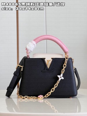 Louis Vuitton Capucines Mini M22375 Rose Chamallow Pink