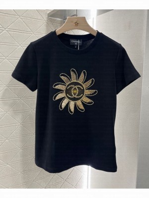 Chanel Women's Cotton T-shirt Black
